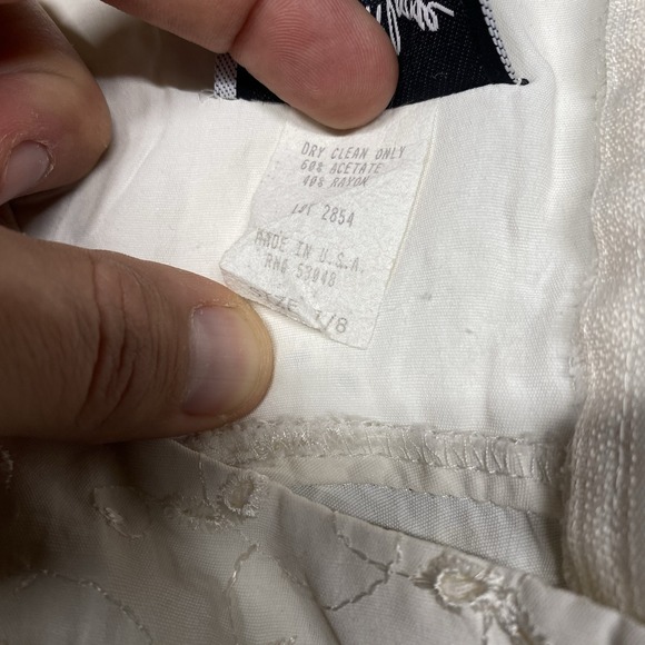 Vintage Breakin' Loose Made in USA Slip Mini Dress Womens 7/8 Off White Ivory - Picture 6 of 14